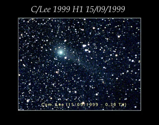 Foto di un'altra cometa