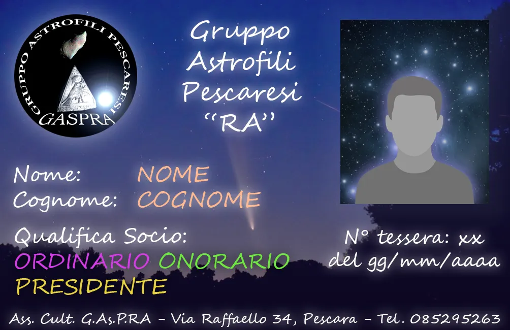 Tessera Associativa GASPRA